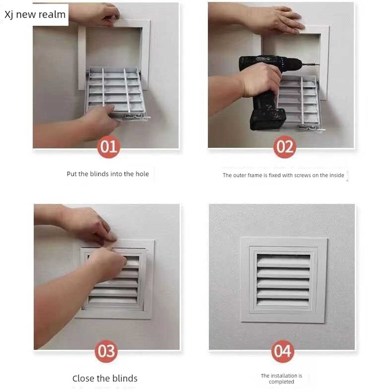 铝合金百叶窗排气口检查口装饰盖中央空调回风口吊顶检查口