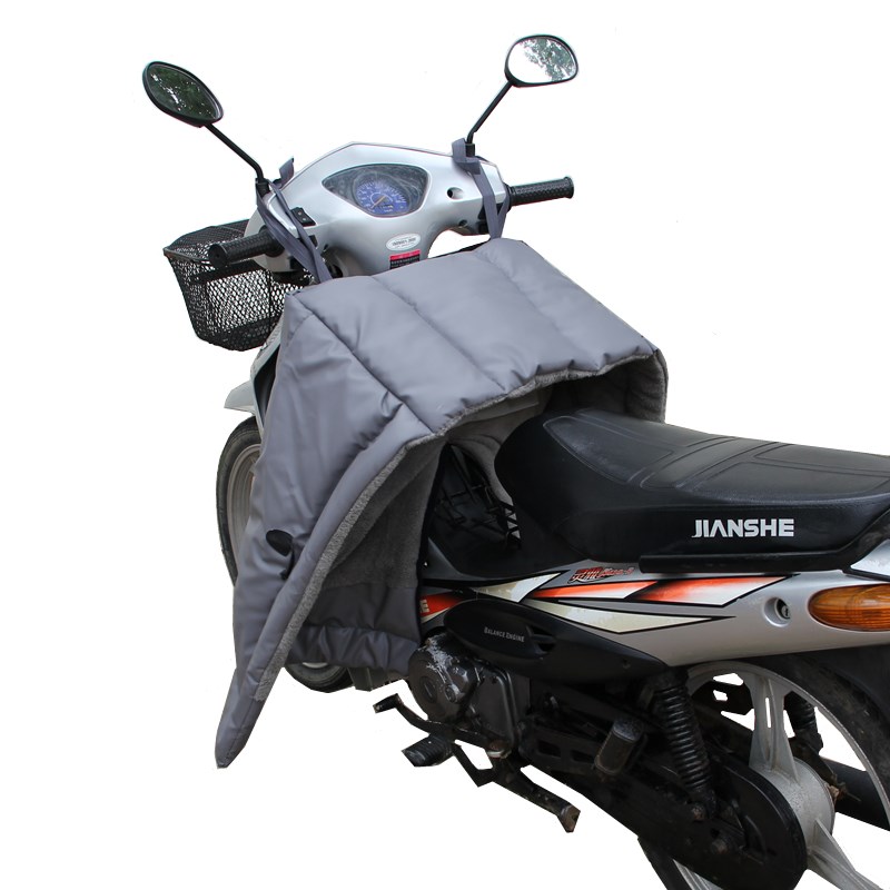 弯梁摩托车电动车挡风被冬季加厚电瓶防寒保暖防风罩春秋分体开叉