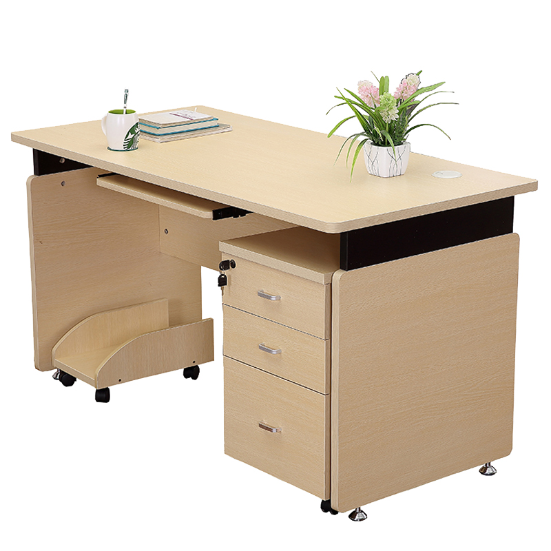 笔记本办公桌单人1.2米8现代电脑桌台式家用写字台椅职员桌