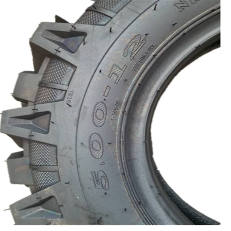 三轮车防滑人字花纹5.00-轮胎.-加深人字花纹防滑载重轮胎