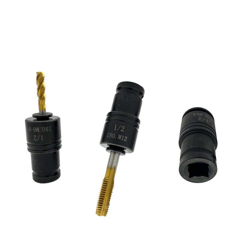 四方孔丝锥筒丝攻夹头丝攻电动扳手风炮气动攻牙攻丝夹头