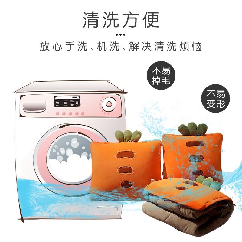 冬季加厚抱枕被子两用毯子二合一沙发靠枕办公室午睡小枕头汽车载