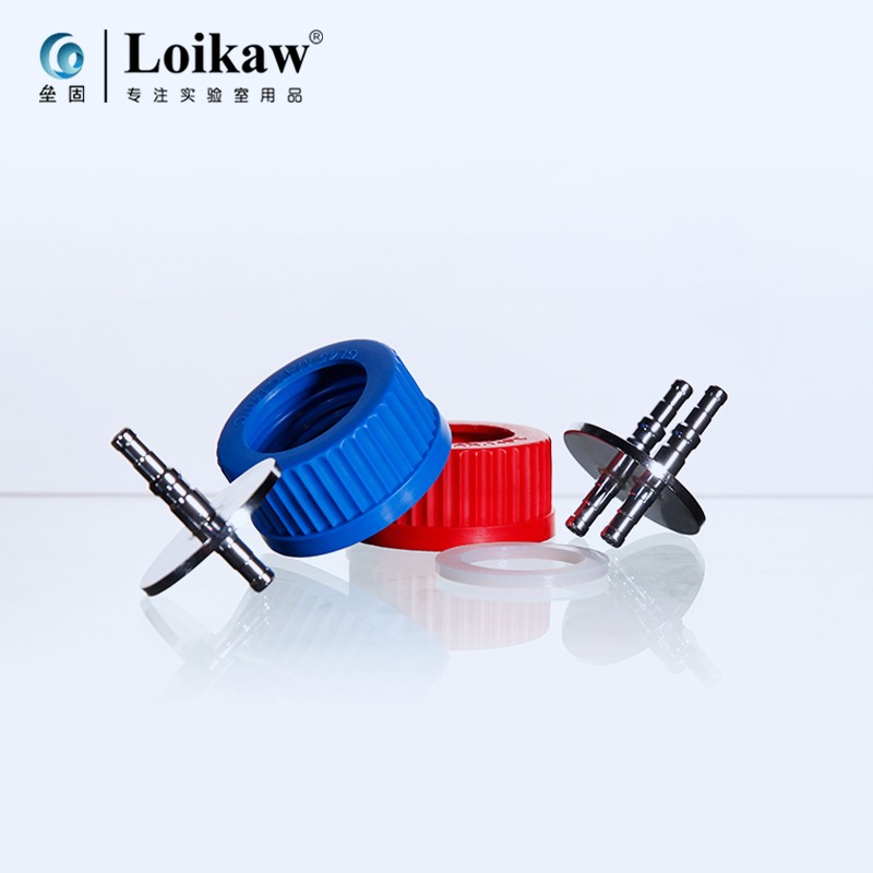 实验室 GL5补料瓶盖反应器 单通/通 三通盖 四通 发酵罐补料盖