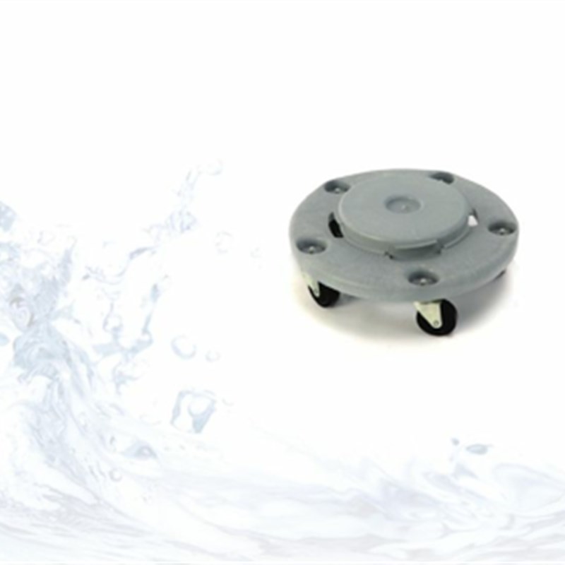 超宝升五轮底座 酒店垃圾桶轮子 塑料垃圾圆形桶