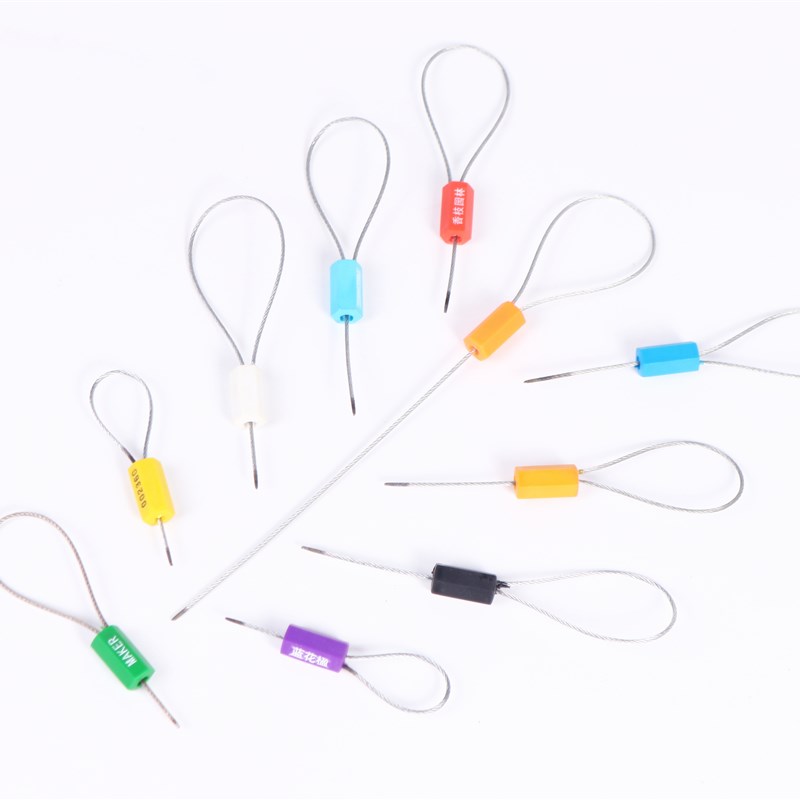 一次性铅封钢丝塑料封条施封锁电水表集装箱抽紧式封签不锈钢扎带