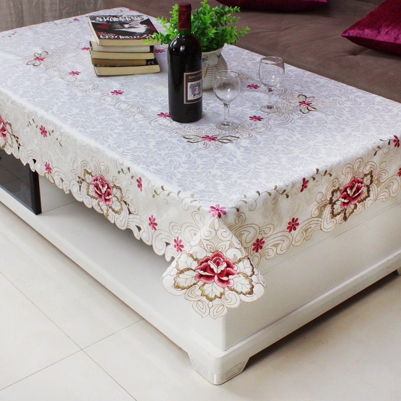 客厅茶几桌布长方形欧式蕾丝餐桌布布艺茶几布桌布现代正方形