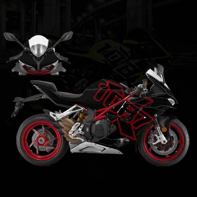 钱江赛921局部版花定制版画贴纸防水贴改装贴画车身全车拉花