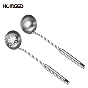 OD火锅勺打边炉小汤壳汤勺漏勺长加厚汤瓢