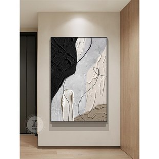 抽象客厅装饰画现代玄关挂画大幅落地画肌理画沙发背景墙壁画
