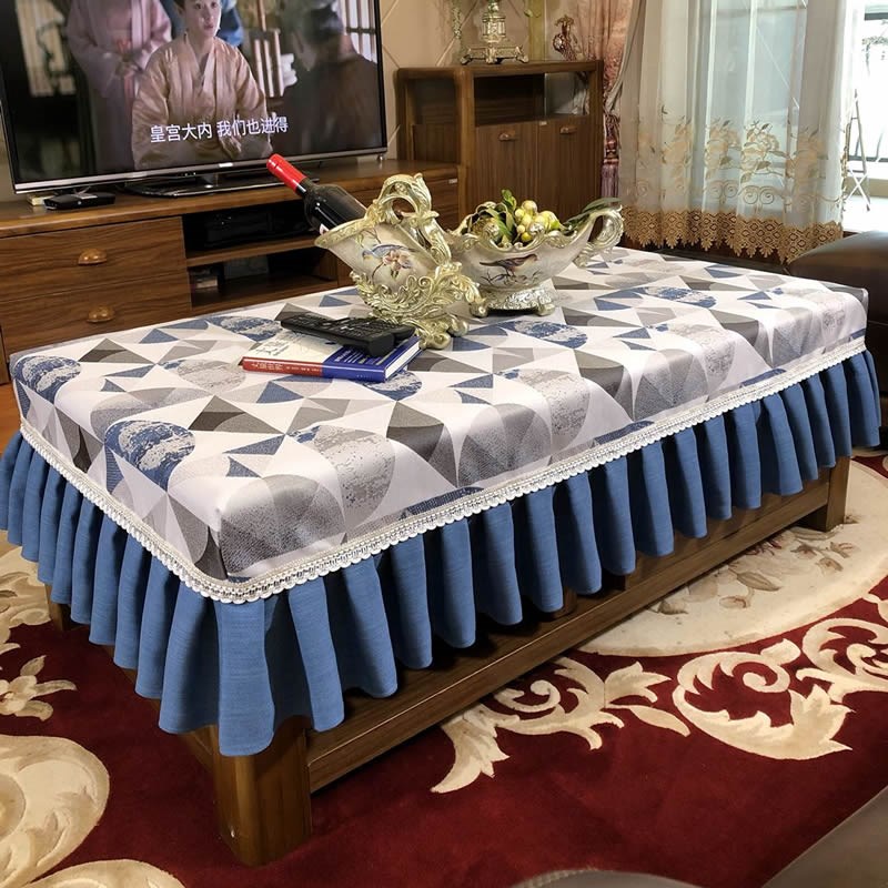 现代长方形桌布餐桌罩茶几子布固定长条方台布布艺定制