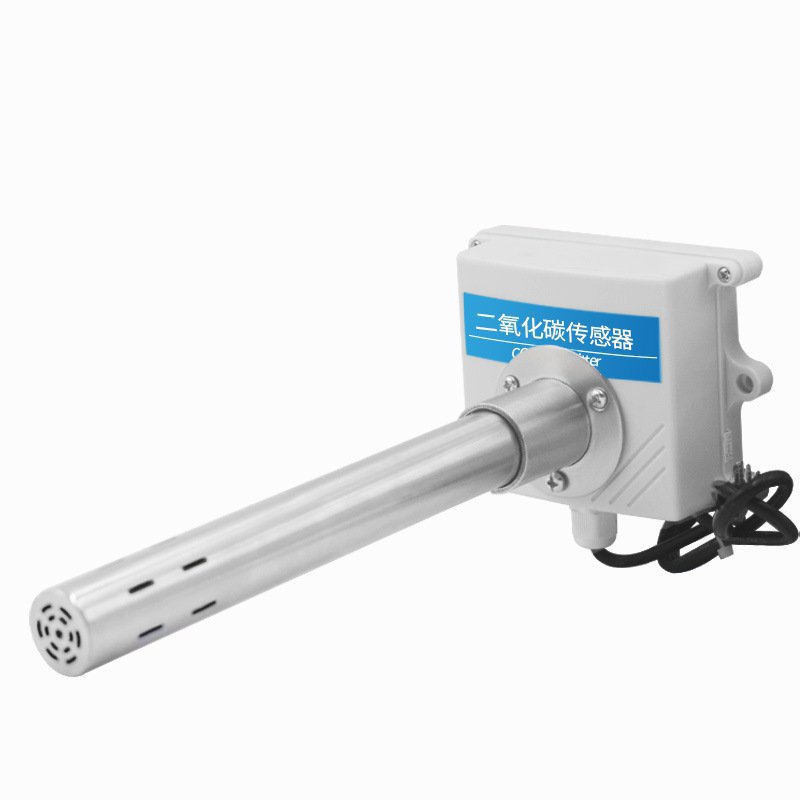 管道式CO2感测器二氧化碳变送器农业工业用检测仪风管R5模拟量