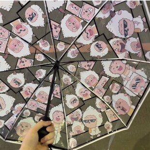 懒洋洋雨伞加大加厚加固儿童伞自动学生上学小巧便携女生