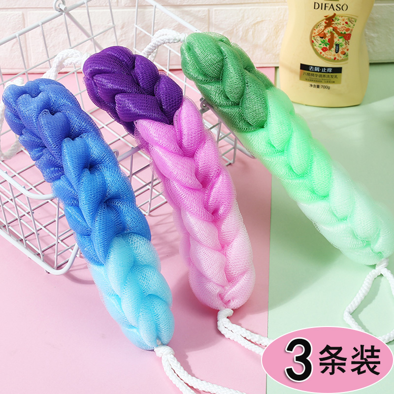 大号洗澡沐浴条超柔软散爱少女泡泡浴花球洗浴用品搓背搓澡巾