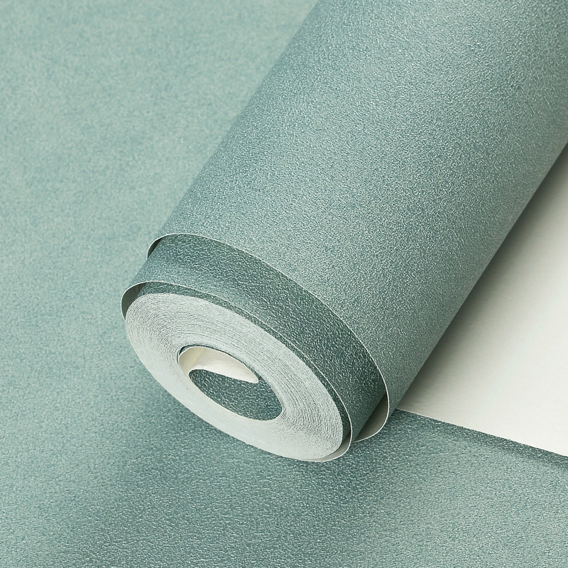 D仿硅藻泥墙纸加厚防水c非自粘纯色素色大红色奶茶色背景壁纸