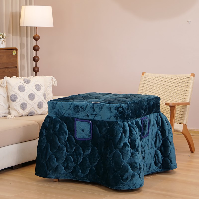 烤火被加厚桌子珊瑚绒罩加绒法兰绒家用保暖桌罩电炉罩茶几桌布