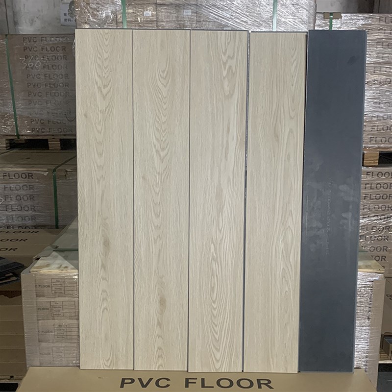 木纹PC石塑锁扣地砖mm厚石晶防水耐磨静音款复合翻新环保地板胶