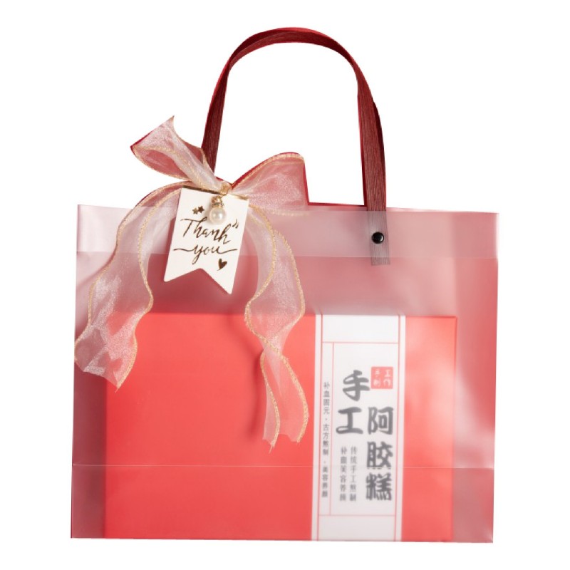 阿胶糕手提外包装袋纯手工阿胶礼品袋一斤装礼盒0g阿胶盒子