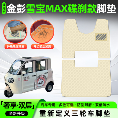 适用【金彭雪宝MAX碟刹款】脚垫