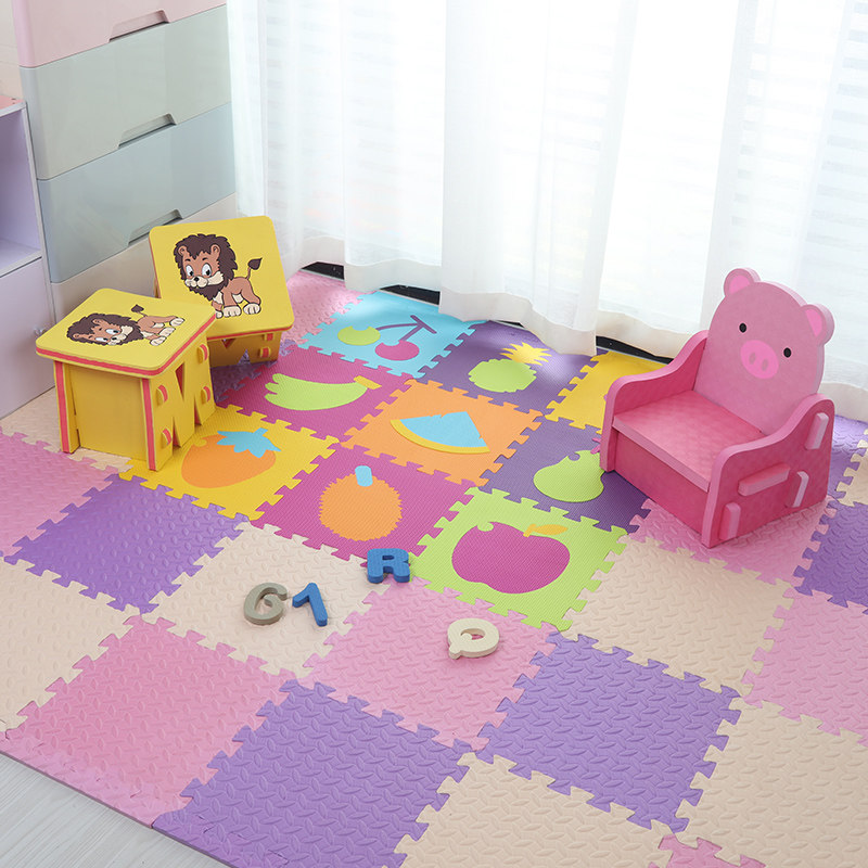 环保泡沫椅子幼儿园安全拼接宝宝桌椅儿童过家家卡通靠背凳,住宅家具,儿童椅（原婴童）,淘宝优惠券,粉丝福利购,淘宝优惠卷