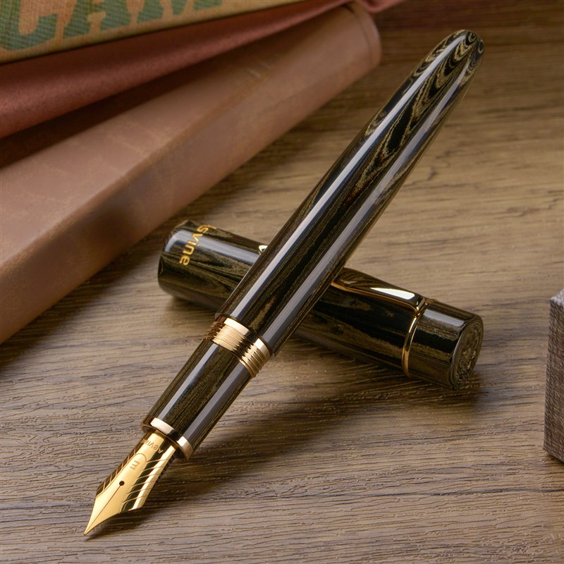 意斯华Asvine C2000坎伯兰硬橡胶钢笔 大尺寸八号40笔尖复古高档