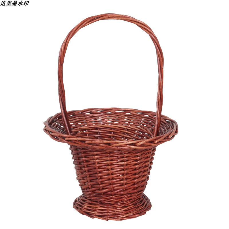 舞蹈篮柳编花篮跳舞篮草编婚庆篮道具篮藤编手提篮竹编表演小篮子