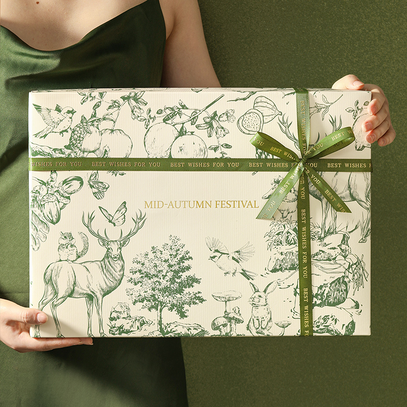 2023月饼包装盒中秋礼盒 100g6 8粒鲜肉冰皮流心蛋黄酥空盒