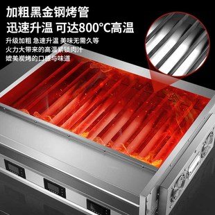 电烤炉商用无烟烧烤王加宽烧烤机正新鸡排鸡翅包饭烤鱼生蚝烤串机