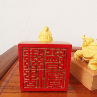 佛印章佛法僧宝印佛法僧三宝印黄杨木龙龟印佛用品
