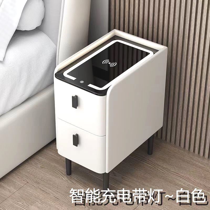 床头柜新款超窄智能床头柜现代实木指纹锁床头柜,住宅家具,智能床头柜,淘宝优惠券,粉丝福利购,淘宝优惠卷