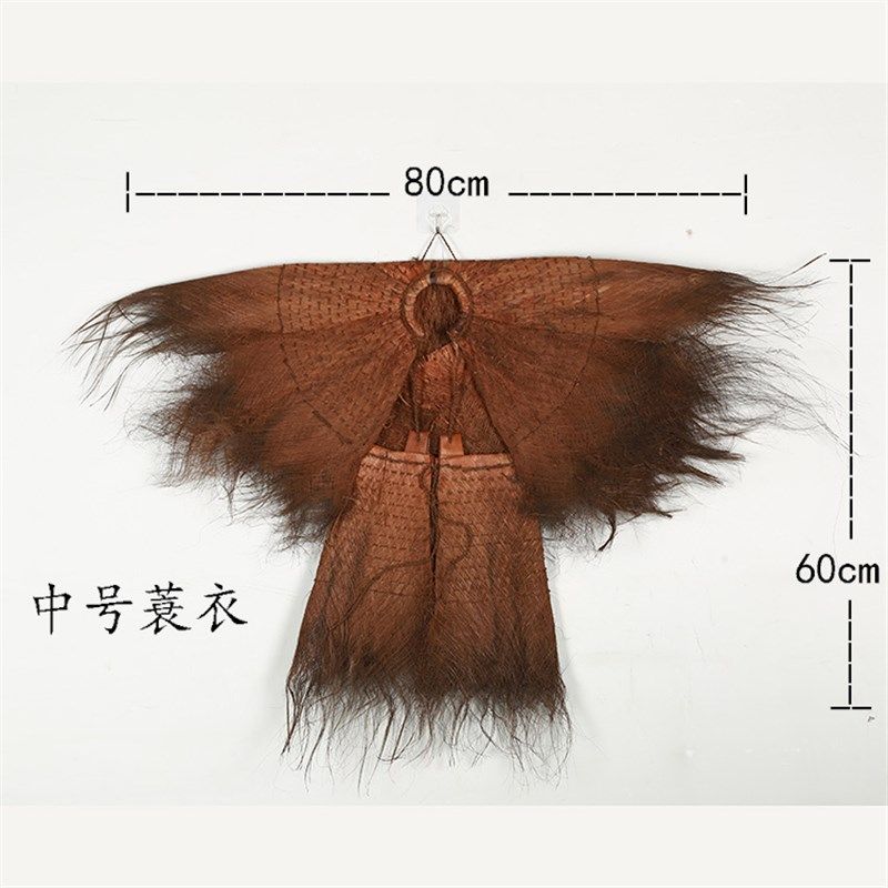 蓑衣斗笠雨衣穿装饰演出服儿童棕衣披肩蓑衣草稻草古法棕编,特色手工艺,竹编/竹雕,淘宝优惠券,粉丝福利购,淘宝优惠卷