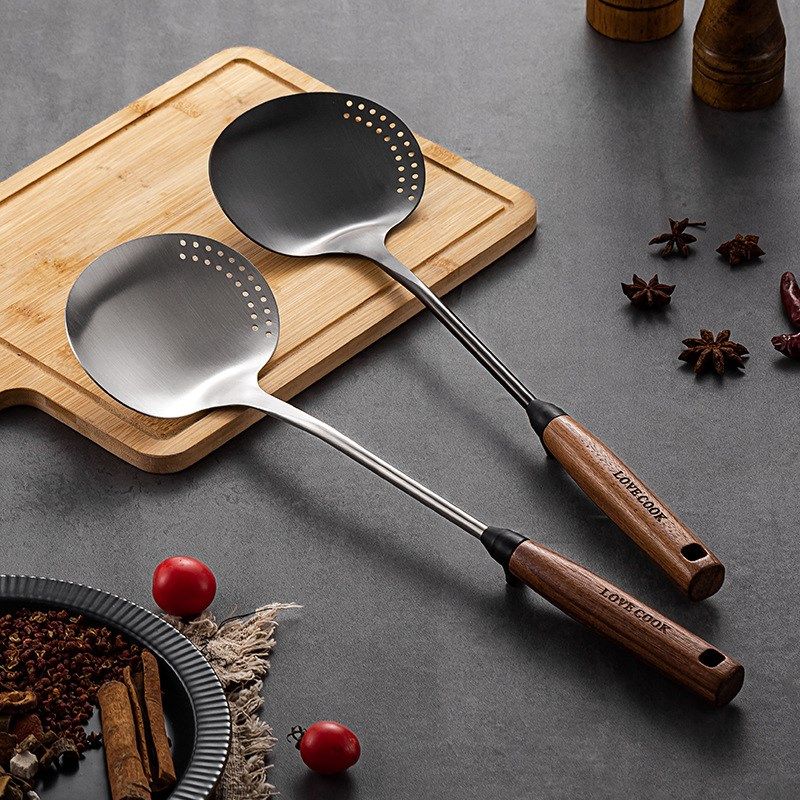 加厚炒菜铲子胡桃木厨师炒勺家用长锅铲勺子一,厨房/烹饪用具,锅铲,淘宝优惠券,粉丝福利购,淘宝优惠卷