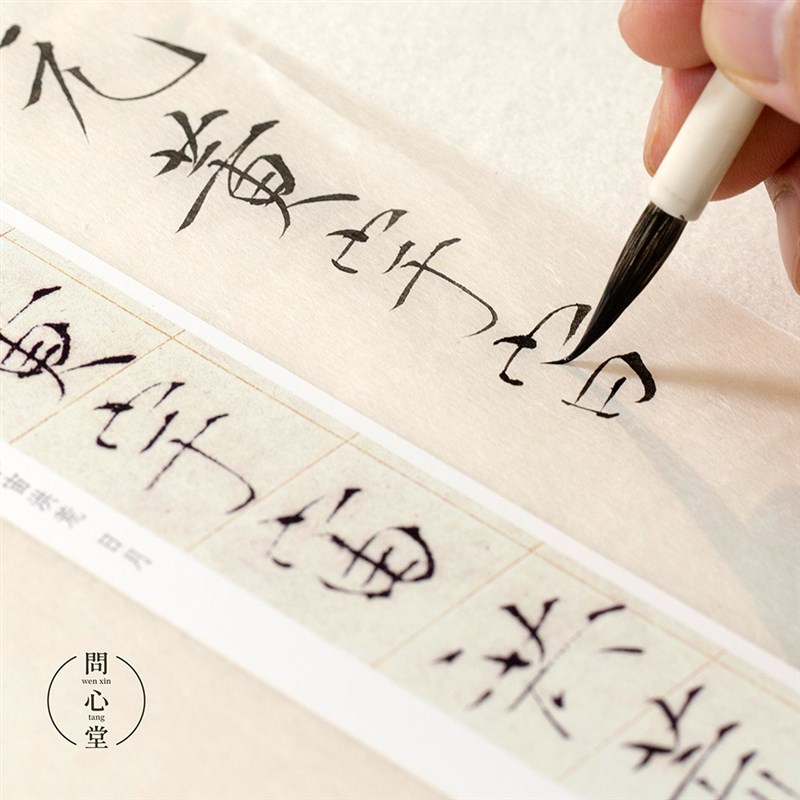 问心堂瘦金体字帖卡学生初学书法练习描红字帖卡临摹练习工具包宋