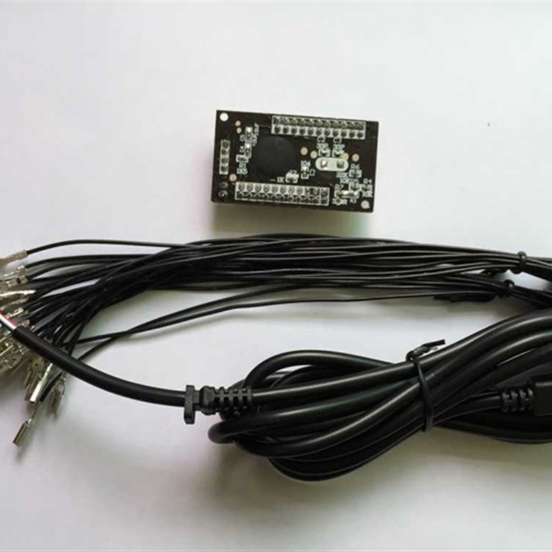 SKY街机摇杆电路板支持带灯LED按键USB台无延迟芯片配件线电路板