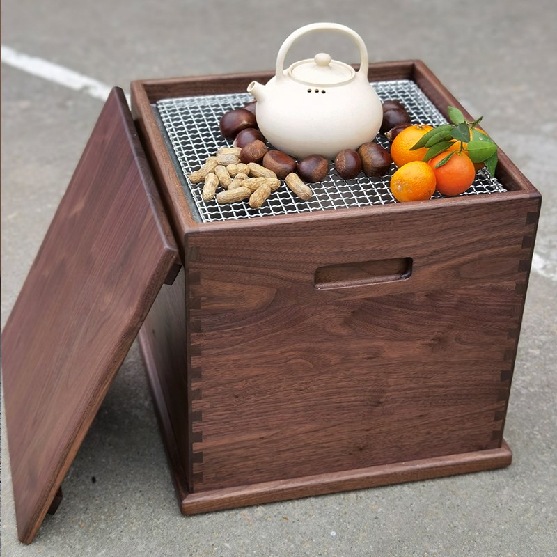 有清堂围炉煮茶庭院火炉侧烤炉便携式小茶几茶桌木炭家用