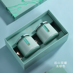 高端茶叶包装盒空礼盒红茶岩茶绿茶半斤一斤茶叶礼品盒茶叶罐铁罐