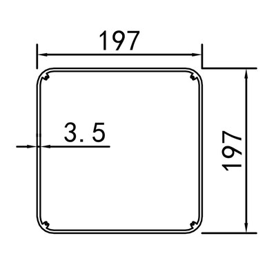 铝型材外壳铝合金壳体机箱外壳铝方管挤压