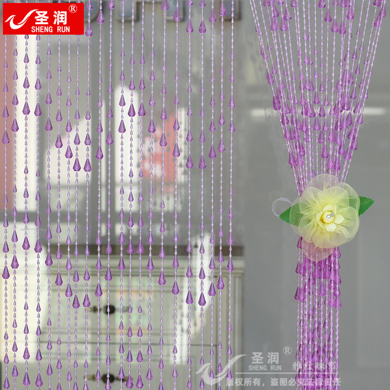 珠帘门帘防蝇成品塑料家用玄关卧室隔断厨房卫生间装饰仿水晶挂帘