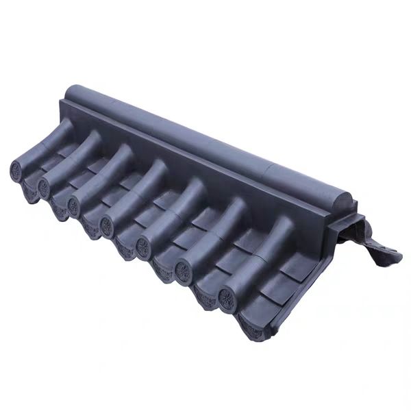 7墙仿古瓦墙头帽面围墙一体瓦复古马头墙压顶琉璃瓦装饰树脂瓦