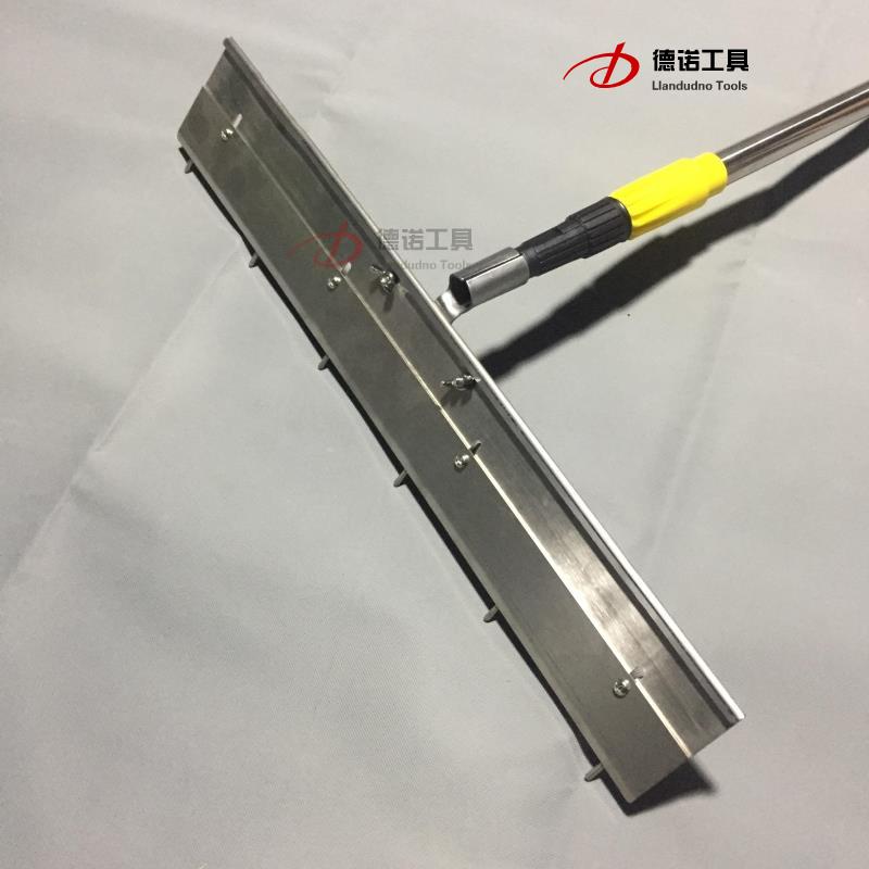 自流平水泥施工工具不锈钢大刮板可调节 齿耙子环氧塑胶硅PU篮球