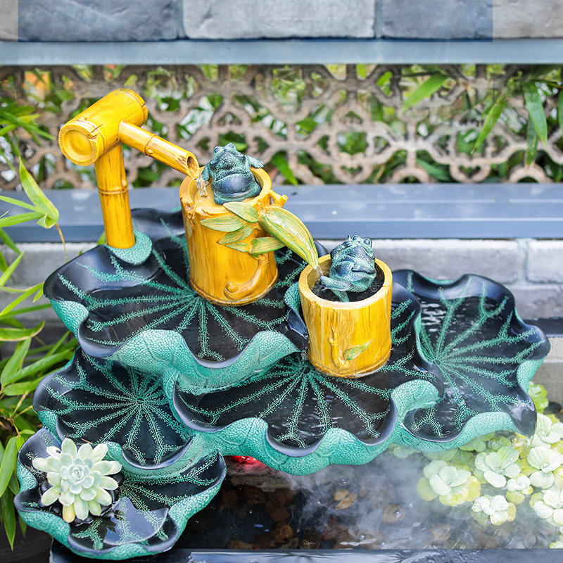 汉韵堂阳台流水室内创意鱼池景观流水器落地装饰鱼缸水景,家居饰品,流水摆件,淘宝优惠券,粉丝福利购,淘宝优惠卷