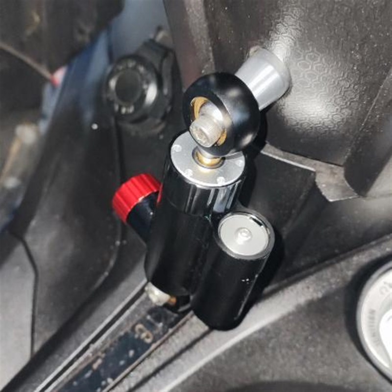 踏板车越野车电动车防甩头通用迷你型钛尺可调节方向阻尼杆阻尼器