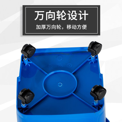 带轮子垃圾桶f大容量商用带盖厨房大号户外环卫工业家用厨余垃圾