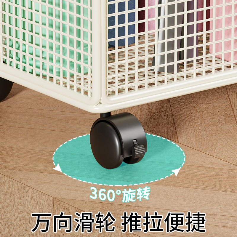 运动工具整理神器瑜伽垫收u纳筐家用带轮羽毛球收纳健身器材置物