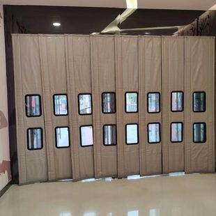 防风保暖加厚PU皮革防寒隔音隔断门帘冷库商场超市商用 棉门帘冬季