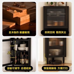 实木客厅展示柜书柜带玻璃门家用现C代简约置物架转角储物防尘书