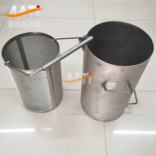 钛桶提炼贵金属煮王p水耐酸碱钛煲加厚纯钛板定制钛合金桶