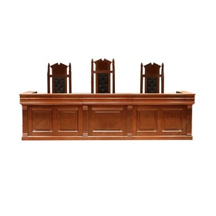 法官桌椅实木审判台诉讼书记矫正宣告仲裁被告证人旁听桌法院家具