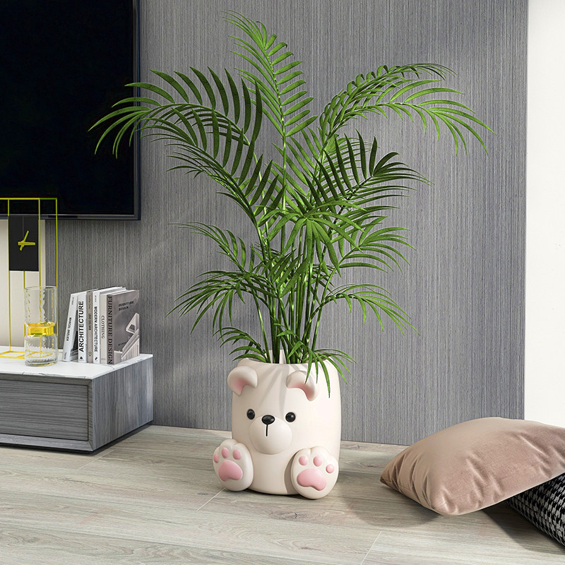 爱熊仿真绿色瓶盆客厅落地大型电视柜边玄关乔迁,家居饰品,落地摆件,淘宝优惠券,粉丝福利购,淘宝优惠卷