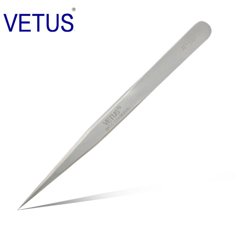 VETUS精密不锈钢镊子工具维修夹子超硬加厚套装尖头专业黑头睫毛