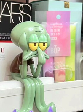 章鱼哥桌面客厅电视柜玄关摆设爱搞怪送礼树脂家居艺术装饰